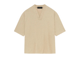 Fear of God Essentials V-Neck T-Shirt - Gold Heather (FW23)